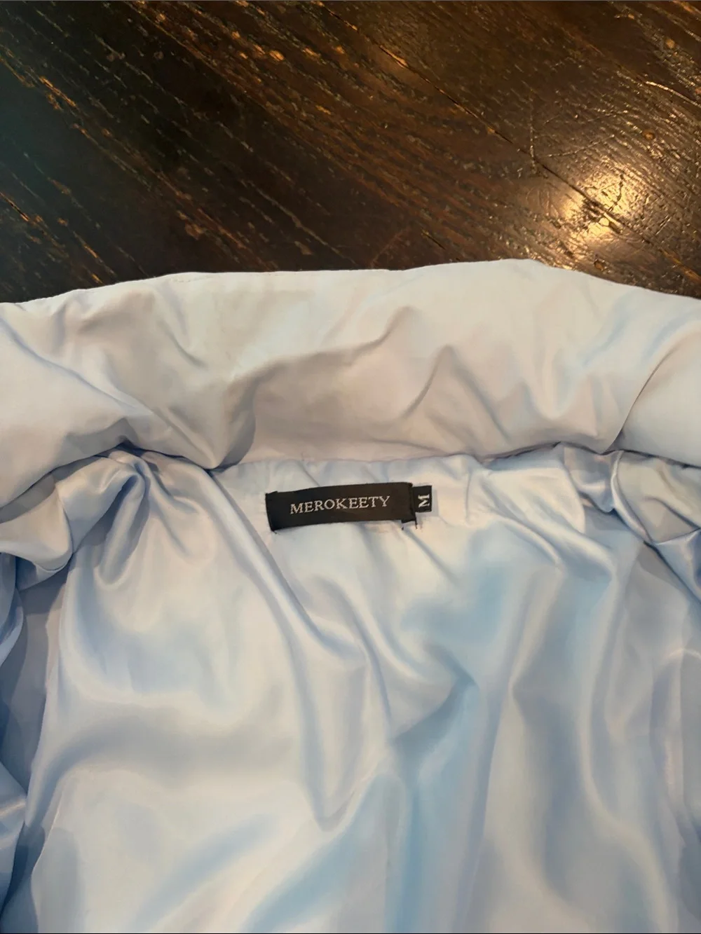Merokeety light Blue Women's Puffer Jacket